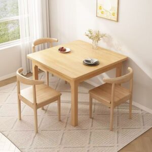 A small square table with a solidwooden fairy table