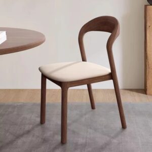 Nordic modern minimalist solid wood seat