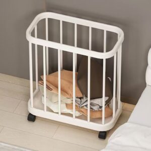 Mobile household dirty clothes basket storage bathroom yoga bathroom laundry basket with wheels