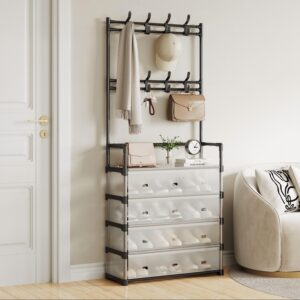 Home storage independent shoe rack with dust cover
