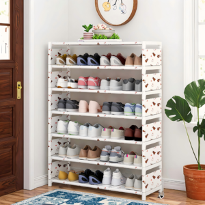 7th/8th floor bear metal shoe rack entrance passage bedroom living room storage container