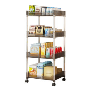 Storage driver cart, three-layer storage with drawers, rolling cart