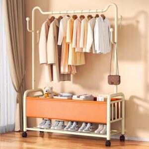 Customizable Thickened Metal Coat Rack Double Layer Indoor Multifunctional Hanger