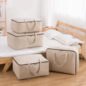Foldable Blanket Wardrobe Organizer Home Quilt Cotton Storage Bag