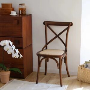 Modern solid wood stackable waterproof dining chairs, designed ergonomically, suitable for home and living room use