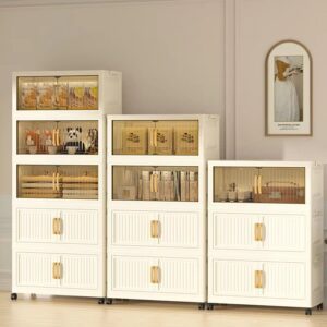 Thick folding PP multi-layer modern design storage cabinet