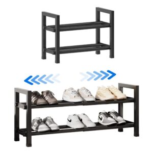 Expandable shoe rack, multi-layer adjustable shoe cabinet rack