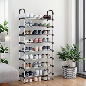 6/7/8 layer metal simple shoe rack bracket saves space, rust proof shoe storage rack