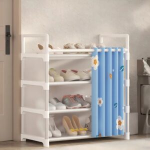 4/5-layer metal shoe rack bracket with dust cover