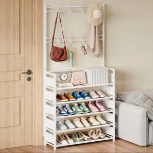 Detachable multi-purpose shoe and clothing bag storage rack