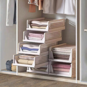 Rectangular plastic foldable eco-friendly wardrobe storage box