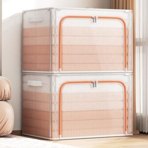 Foldable plastic transparent large transparent storage box waterproof box